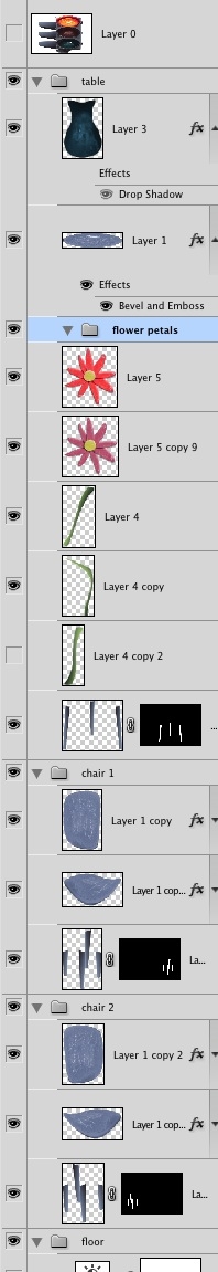 Creation of morning lights: Step 4